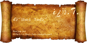 Ölbei Teó névjegykártya